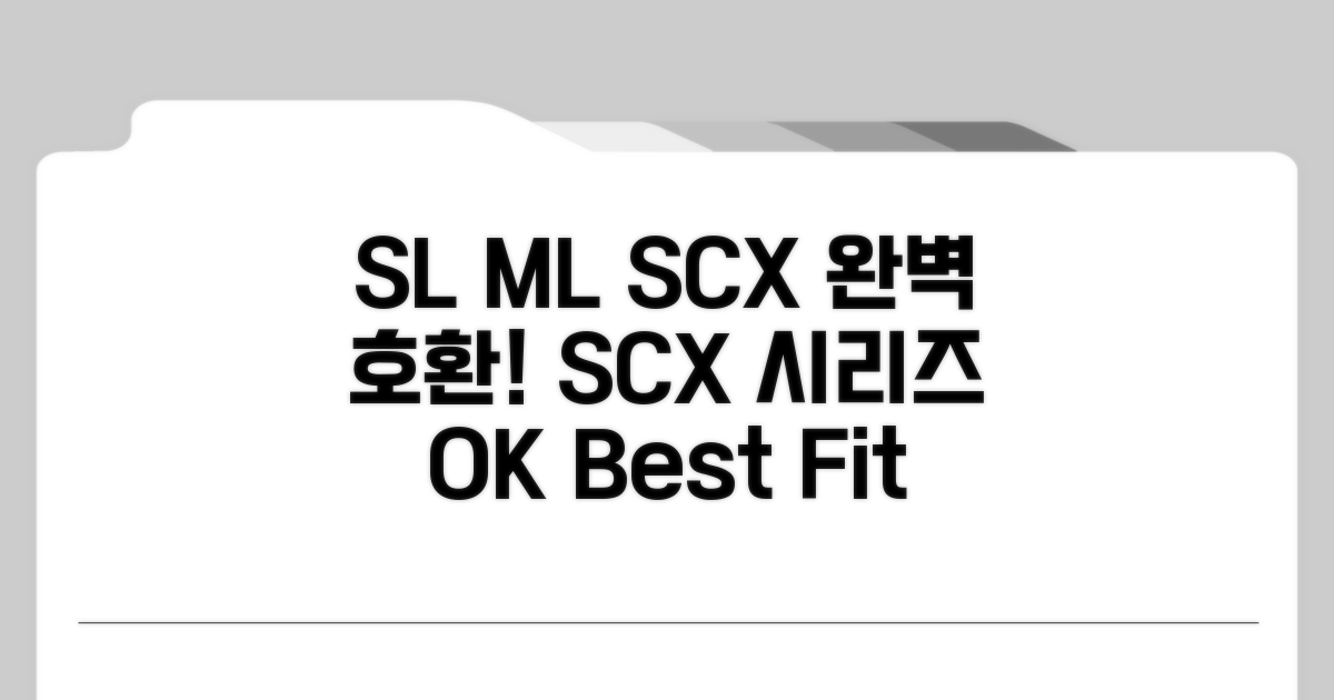 SL ML SCX 시리즈 완벽 호환 확인