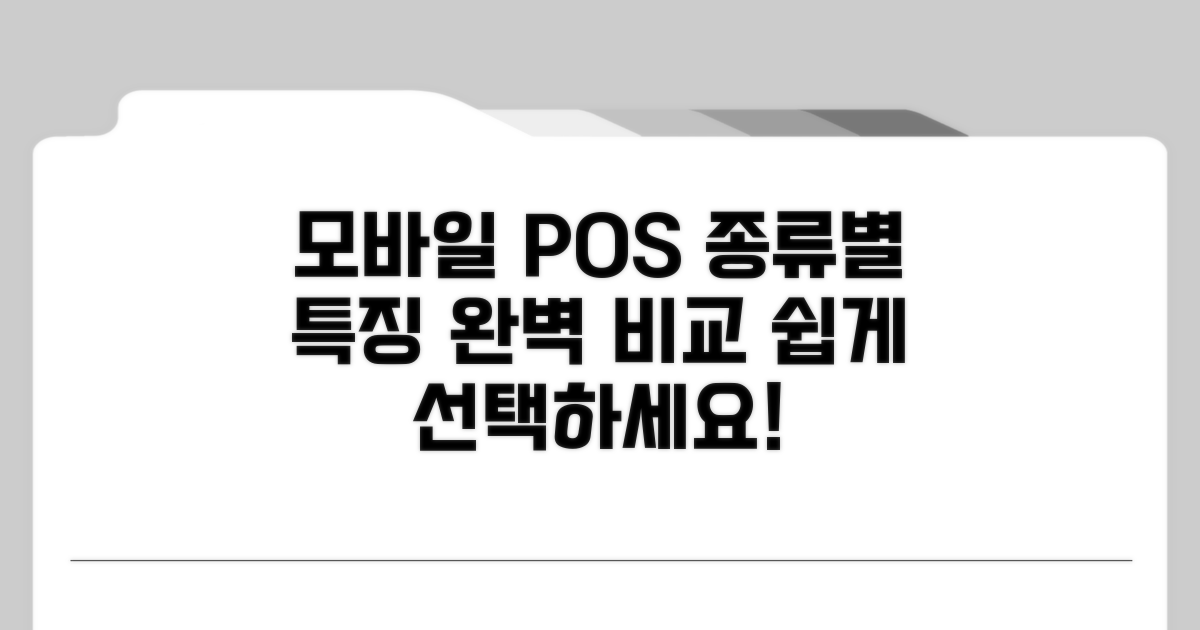 모바일·무선 POS기 종류별 특징 비교