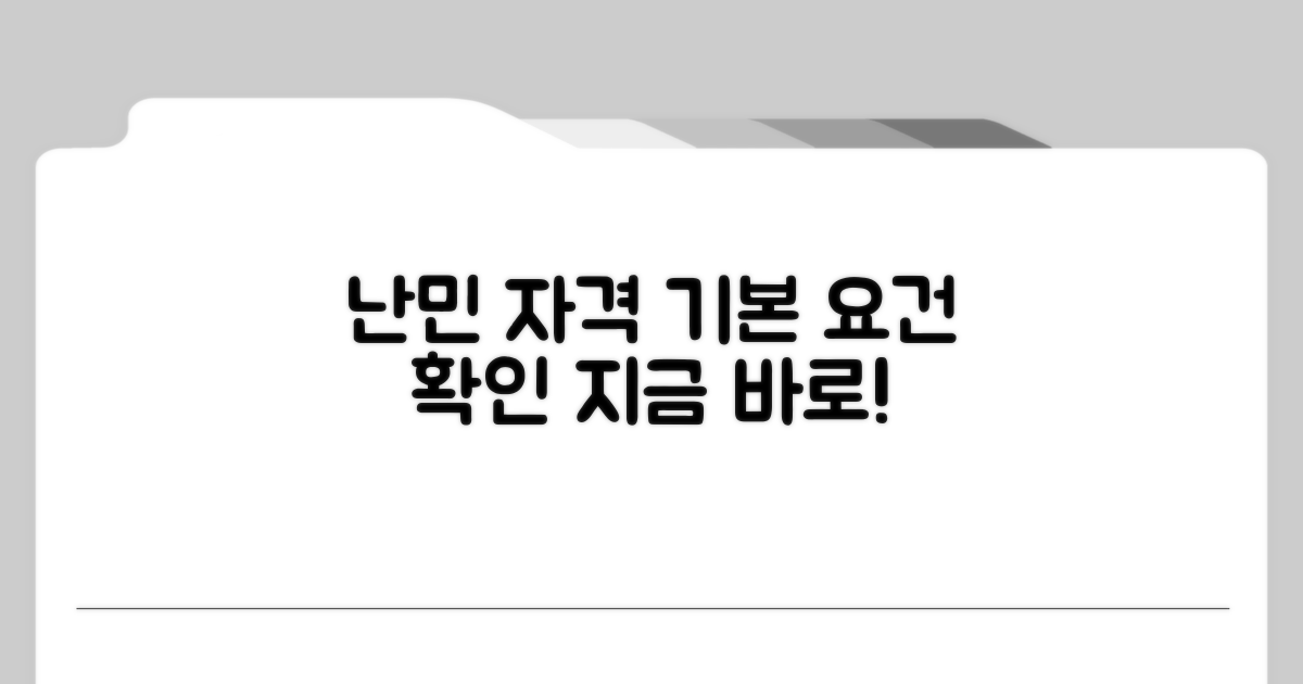 난민 신청 기본 자격 요건
