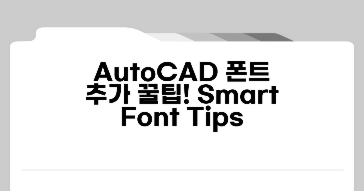 AutoCAD 폰트 추가, 이것만 알면 끝