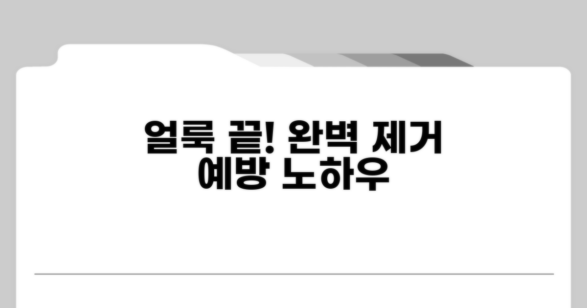 얼룩 제거 꿀팁과 예방 노하우