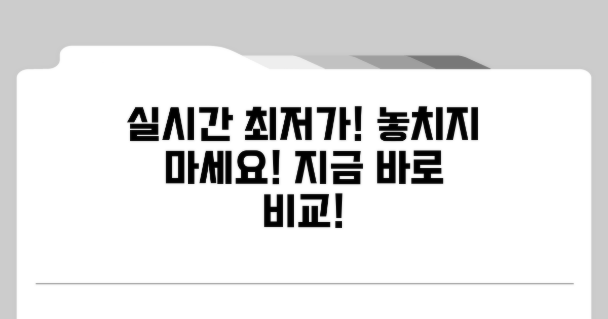 실시간 최저가 비교, 놓치지 않는 법