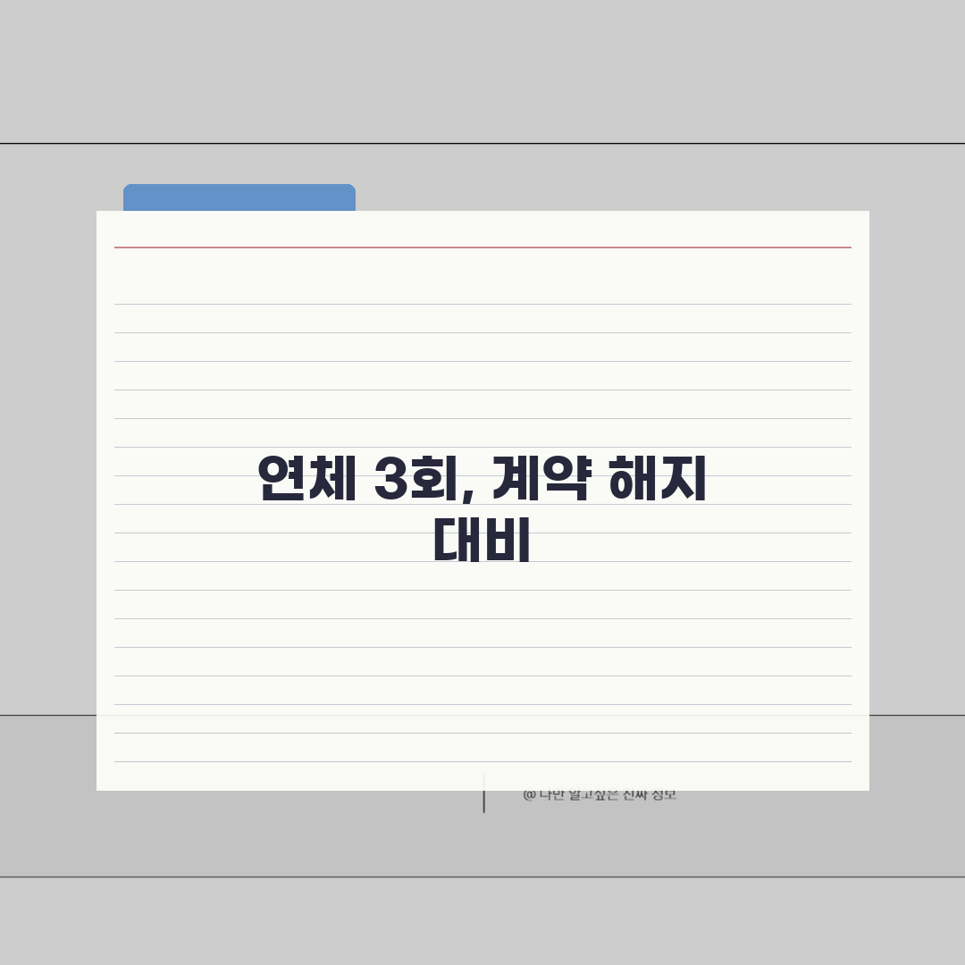 차량리스 연체 3회시 계약해지 들어오나, 꿀팁 공유해요!