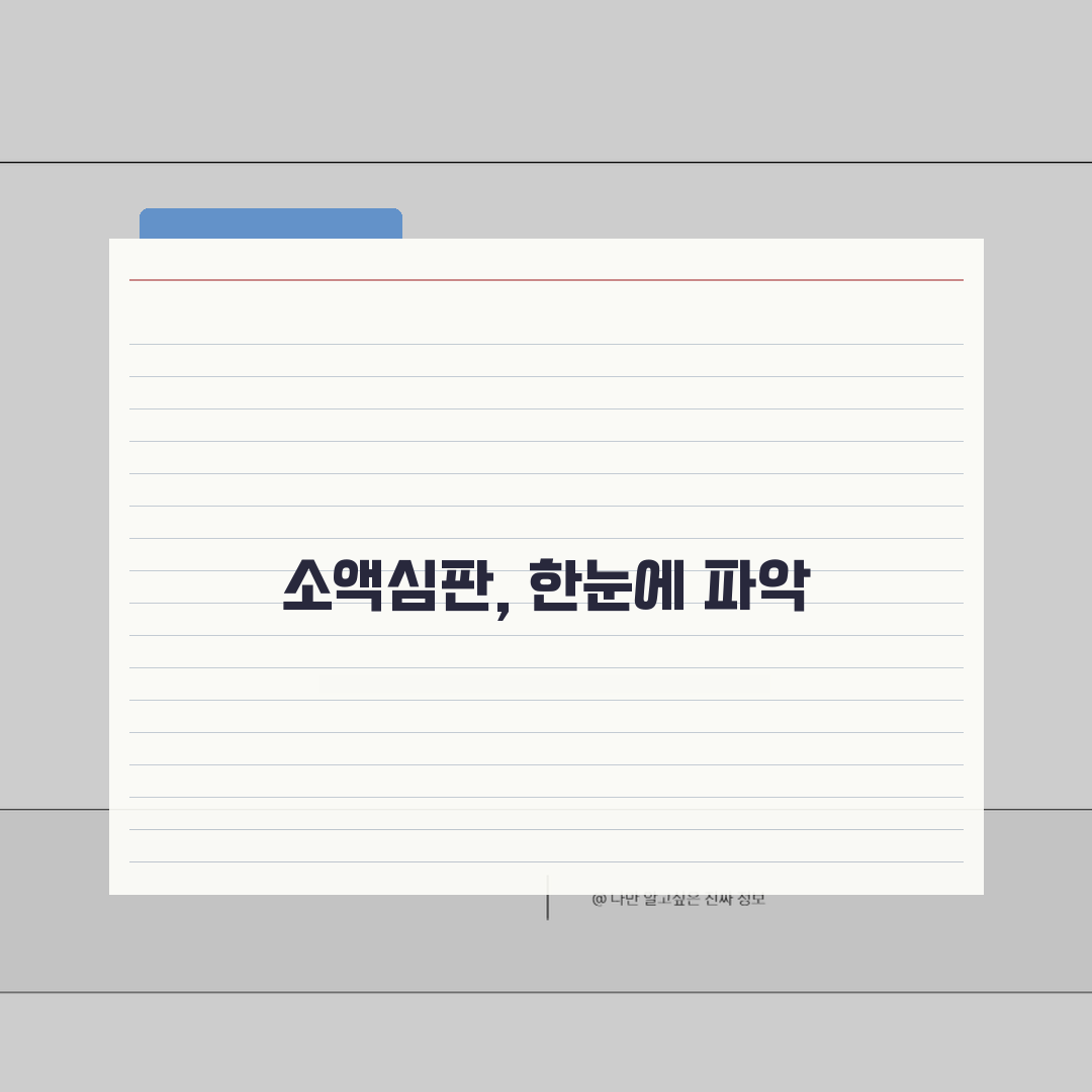 소액심판 청구소송 진행단계 총정리 | 소장접수부터 판결까지 | 단계별 체크포인트 공유해요!